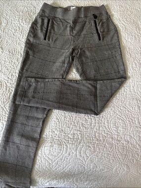 Calvin Klein Gray Plaid Stretch Leggings